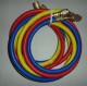 Шланги зарядные R410A для манометрической станции (заправочного коллектора), 150 см комплект: синий, красный, желтый РАСПРОДАЖА