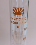 Цилиндр мерный на 100 мл, 1-100-2 стекл. осн.