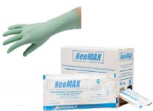 Перчатки НЕОПРЕНОВЫЕ хирургические, стерильные, неопудренные NeoMax,цена за 1 пару