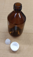 Бутылка стекло на 100 мл коричневая (флакон ФВ 100-20-ОС-1)
