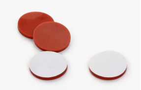Септа 8 мм S104 силикон красный, PTFE белый упак 100 шт
