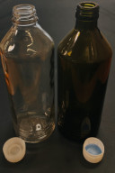 Бутылка стекл. бесцветная 0,5 л БТ-4-500 с крышкой