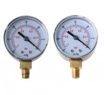 Вакуумметр для VPB 52 мм 1/4 bsp нижнее подключение -1/10bar 30Hg