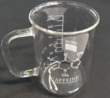 Стакан С РУЧКОЙ лабораторный, стекл. на 250 мл, КОФЕИН